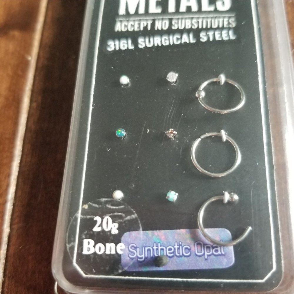 NWT Morbid Metals Opal Nose Jewelry - Picture 2 of 3